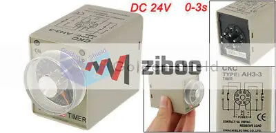 AH3 3 Мощность на таймер задержки Реле времени 8 Pin DC 24V для детей 0 лет размер S|Реле| |