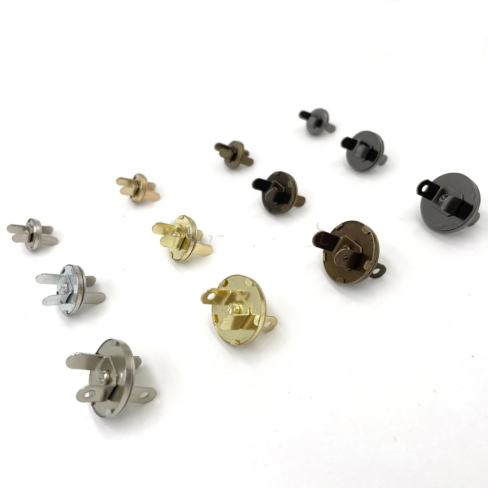 

4set 10mm 14mm 18mm Thin Magnetic Buttons Bags Magnet Automatic Adsorption Buckle Metal Buttons Snaps Wallet buttons