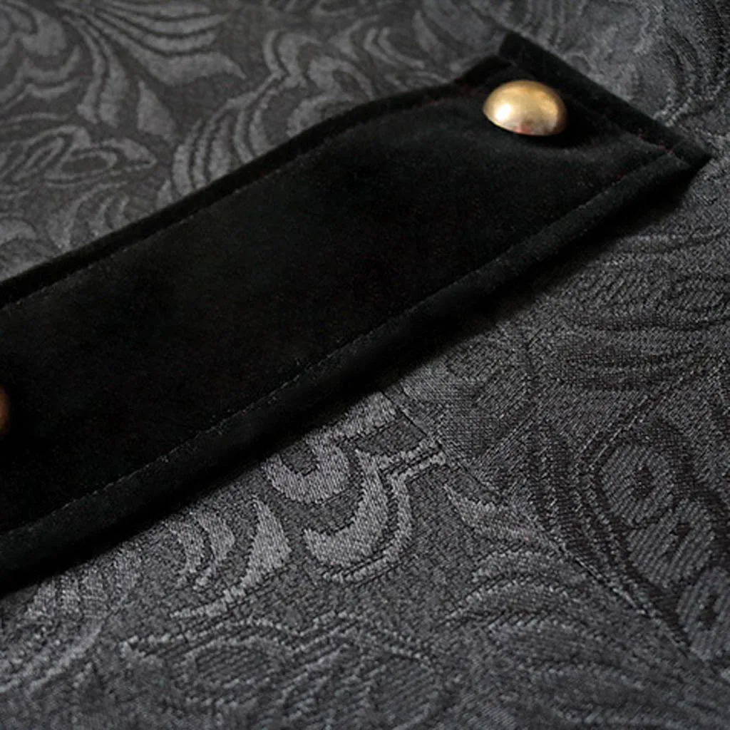 Мужская куртка на пуговицах в стиле стимпанк винтажная готическое платье