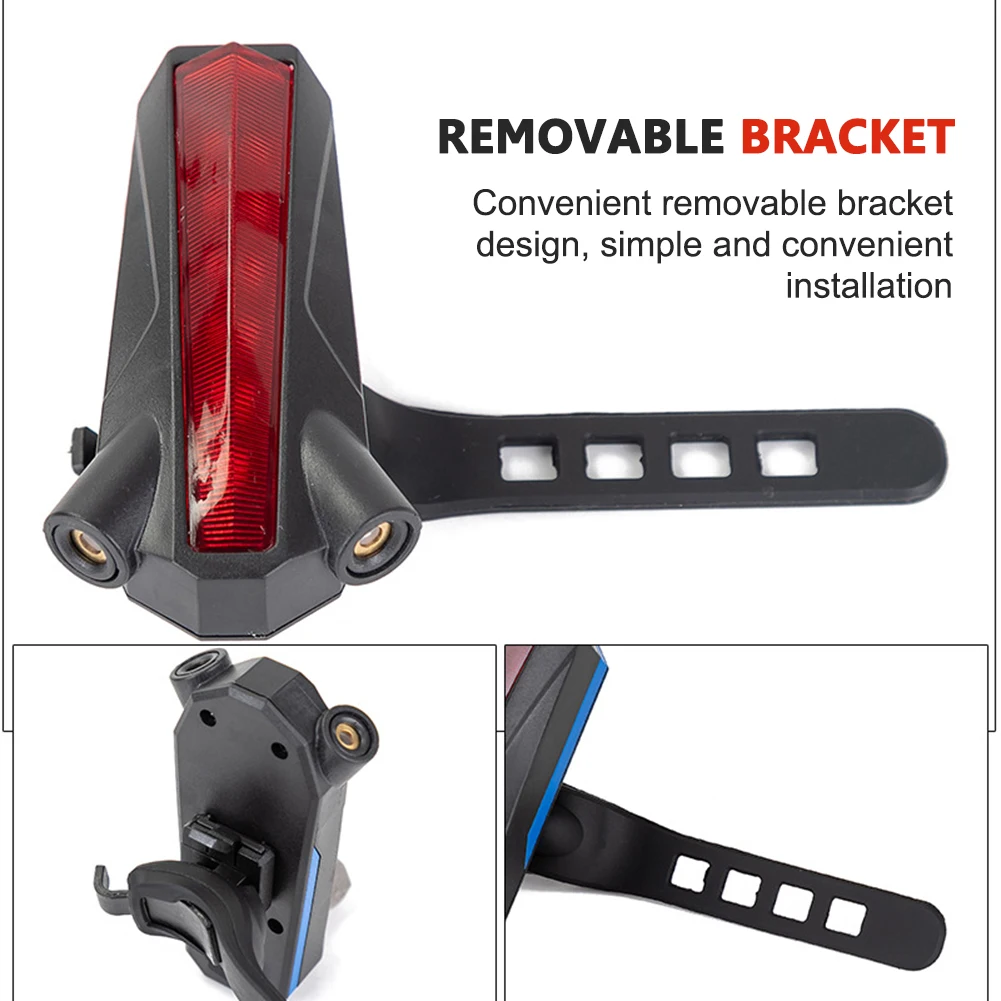

LED Bicycle Taillight Beam USB Rechargeable Bike Rear Lamp Safety Warning Bicycle Rear Lights Turning Lamp Flashlight