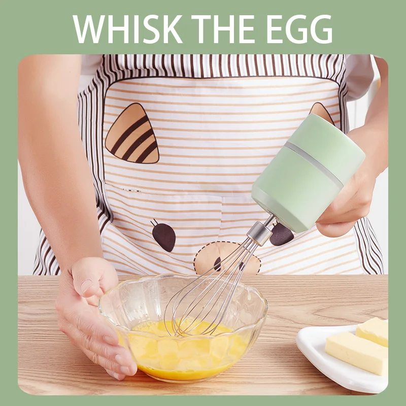 

Wireless Portable Electric Food Mixer Hand Blender 3 Speed High Power Dough Blender Egg Beater Hand Mixer Kitchen Cooking Tool