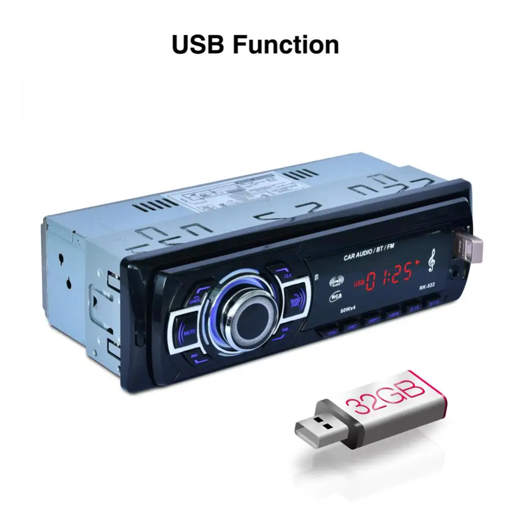 магнитола DC 12V 1din Авто Радио Аудио стерео AUX USB SD FM радио Bluetooth автомобильное MP3