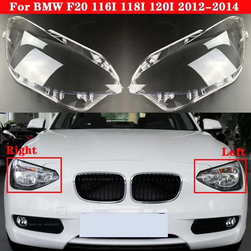 Car Front Headlight Cover For BMW 1 Seriers F20 116I 118I 120I 2012-2014 Auto Headlamp Lampshade Lampcover Head light Lamp glass