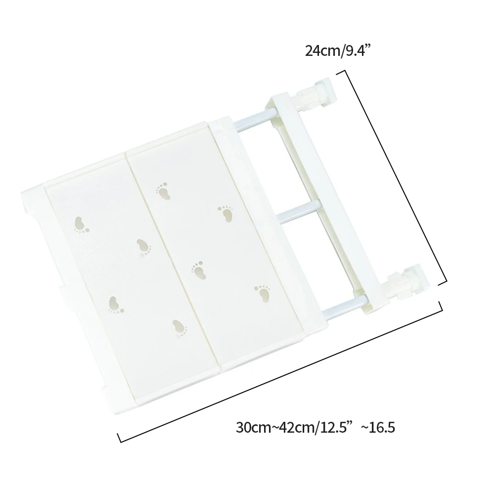 

Wardrobe Retractable Storage Holder Shelf RackCabinets Layered Partition Shelf Kitchen Holder Bedroom Paste Type Organizer