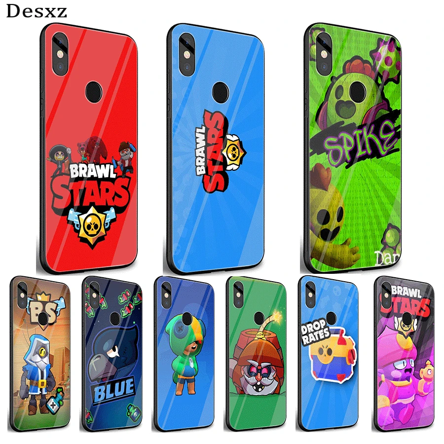 Stars Glass phone case for Xiaomi Mi Redmi 4X 6A Note 5 Pro 6 7 8 8T 9 8A Cover | Мобильные телефоны и аксессуары