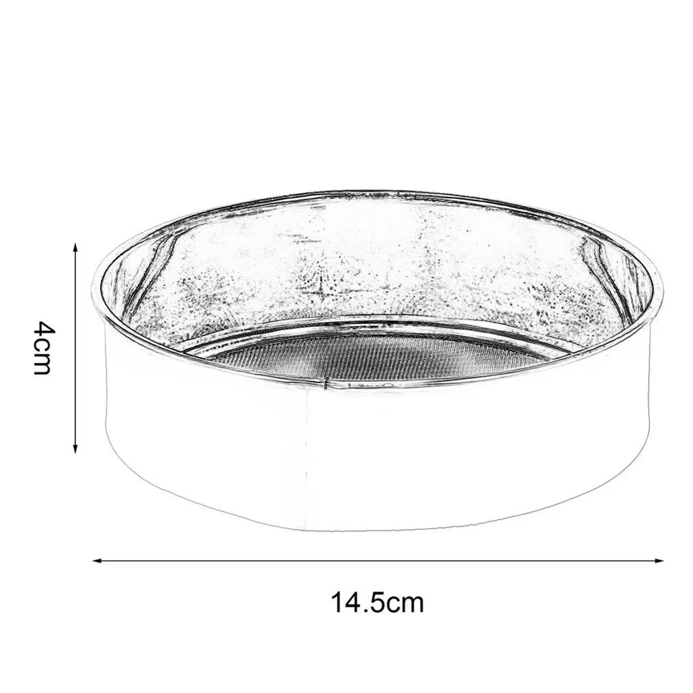 

2018 Stainless Steel Mesh High Quality Flour Sifting Sifter Sieve Strainer Cake Baking Household Kitchen Tools new arrival