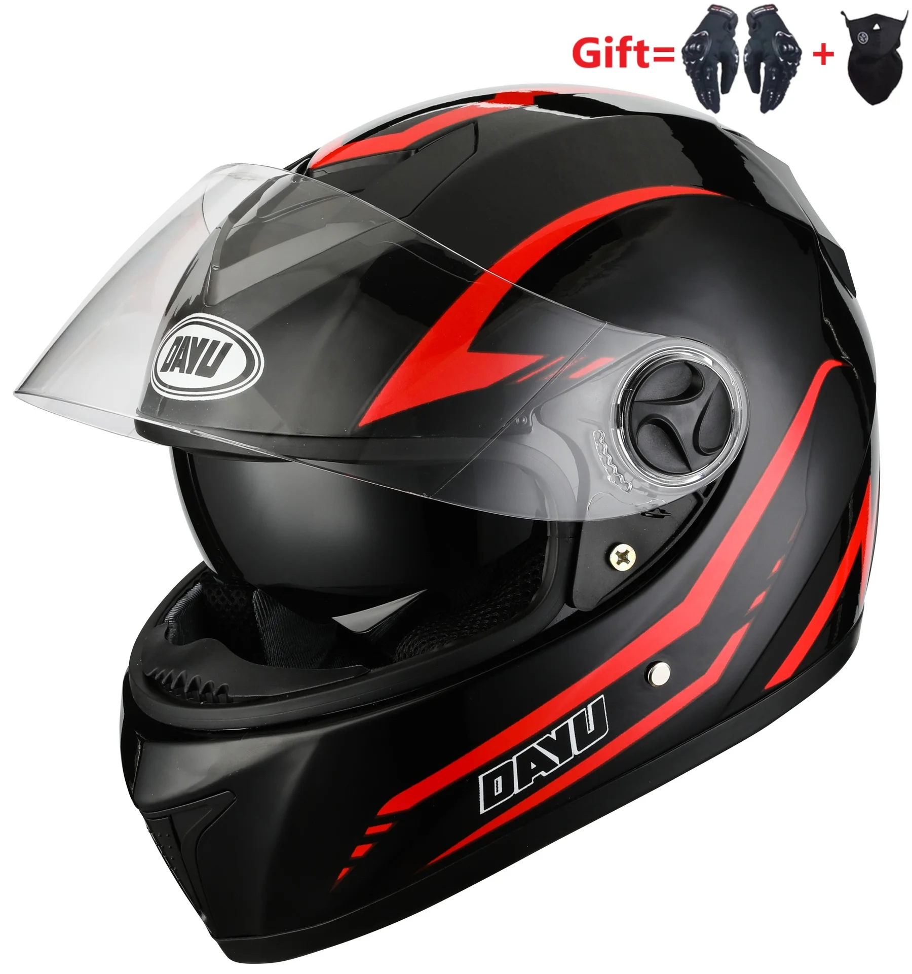

Мотоциклетный шлем Gifs, двойные линзы, полнолицевой шлем для мотокросса, мотоциклетный шлем, двойные козырьки для взрослых, Casco Moto
