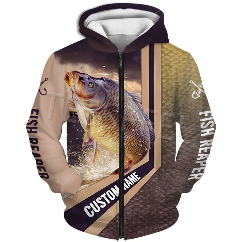 

Tessffel 3D Print Animal Bass Fishing Reaper Custom Name Hoodie Harajuku Sweatshirt Streetwear Fall New Fashion Jacket Unisex f2