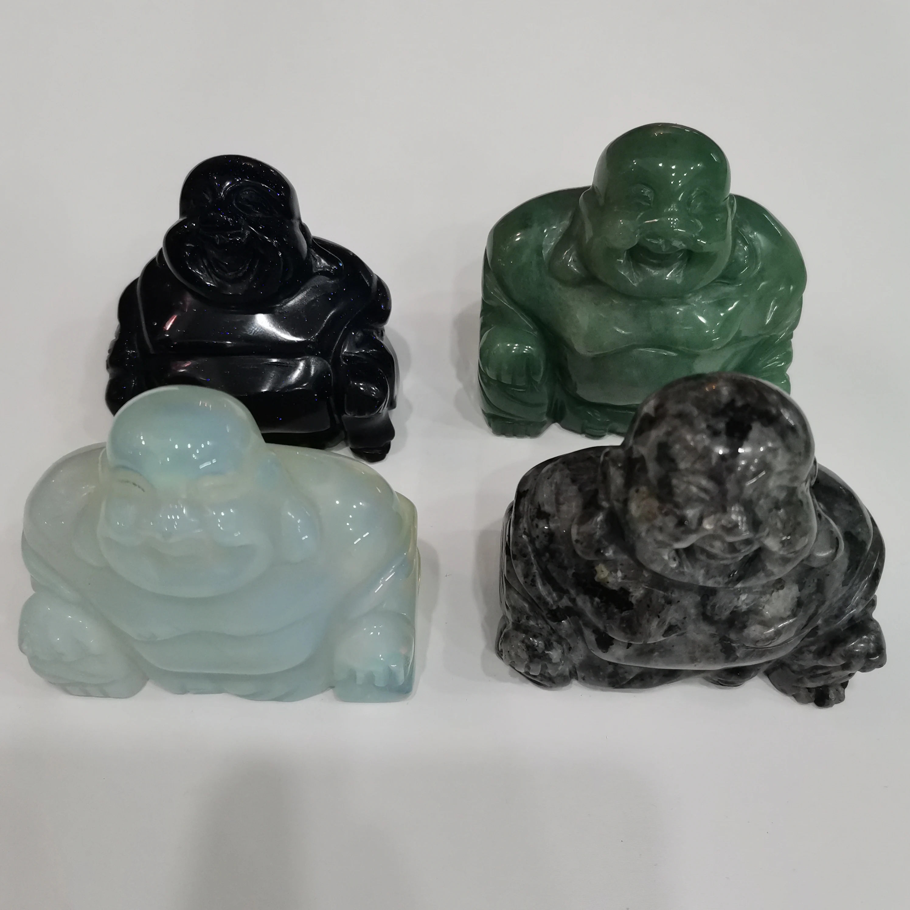 Натуральный искусственный Голубой песок авантюрин нефрит ручная работа город