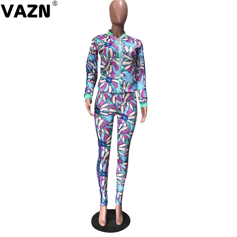 VAZN GOD18125 новый продукт 2019 летние сексуальные леди комплект из 2 предметов синий
