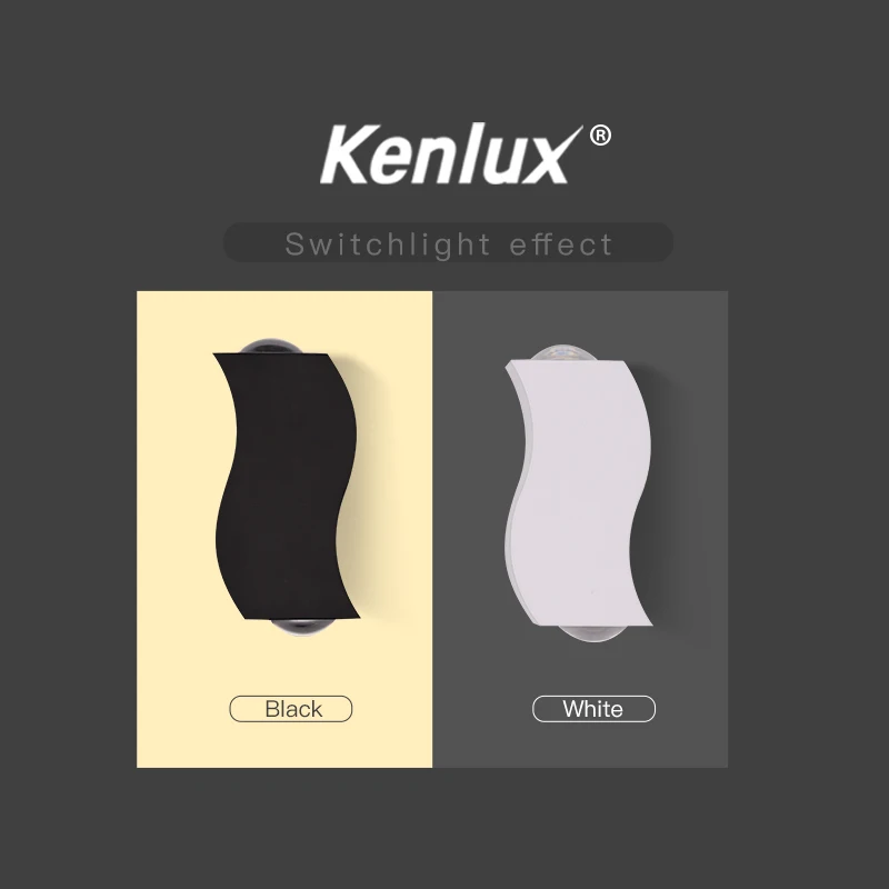 Светодиодный настенный светильник Kenlux 6 Вт новый дизайн водонепроницаемый для