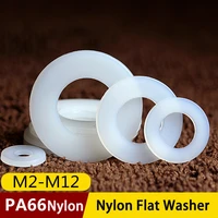 m2 m2 5 m3m3 5 m4m5 m6m6 5 m8m10 m12 m14m16m18m20 white plastic nylon flat washer plane spacer insulation gasket ring for screw