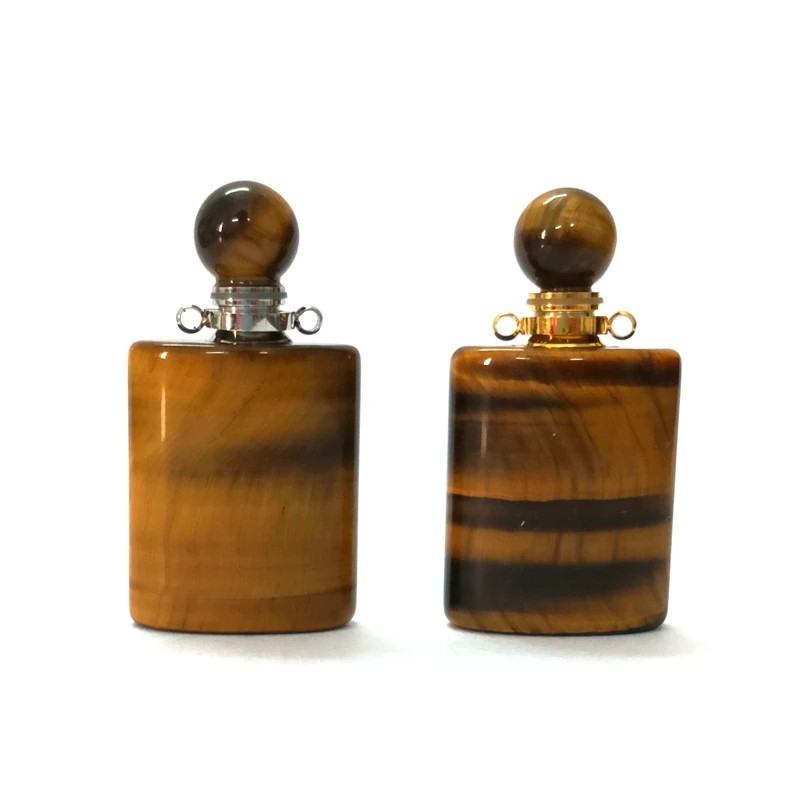 Натуральные драгоценные камни тигр глаз камень подвеска в виде бутылочки