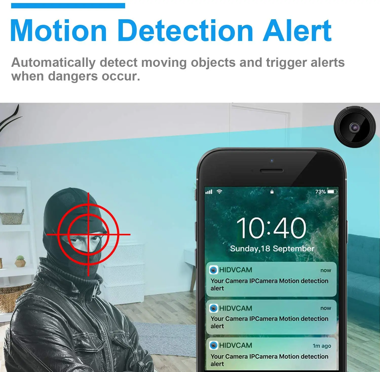 Беспроводная мини IP камера A9 с функцией ночного видения|Компактные видеокамеры| |