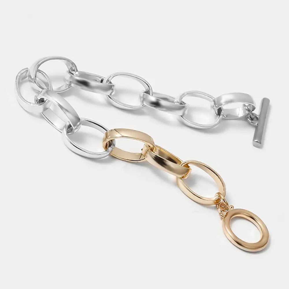 Женский браслет цепочка SHIXIN панк дизайн с кубинскими звеньями мода 2020 Ретро