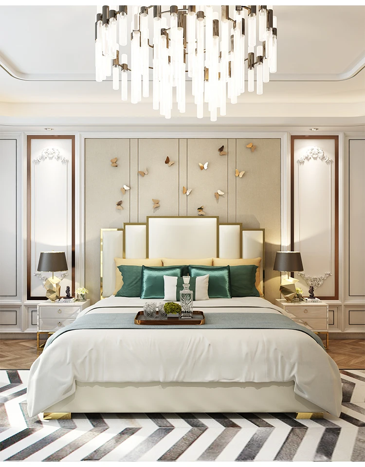 Элегантный Твердый дизайн мебель большого размера деревянная кровать|king wood beds|bed