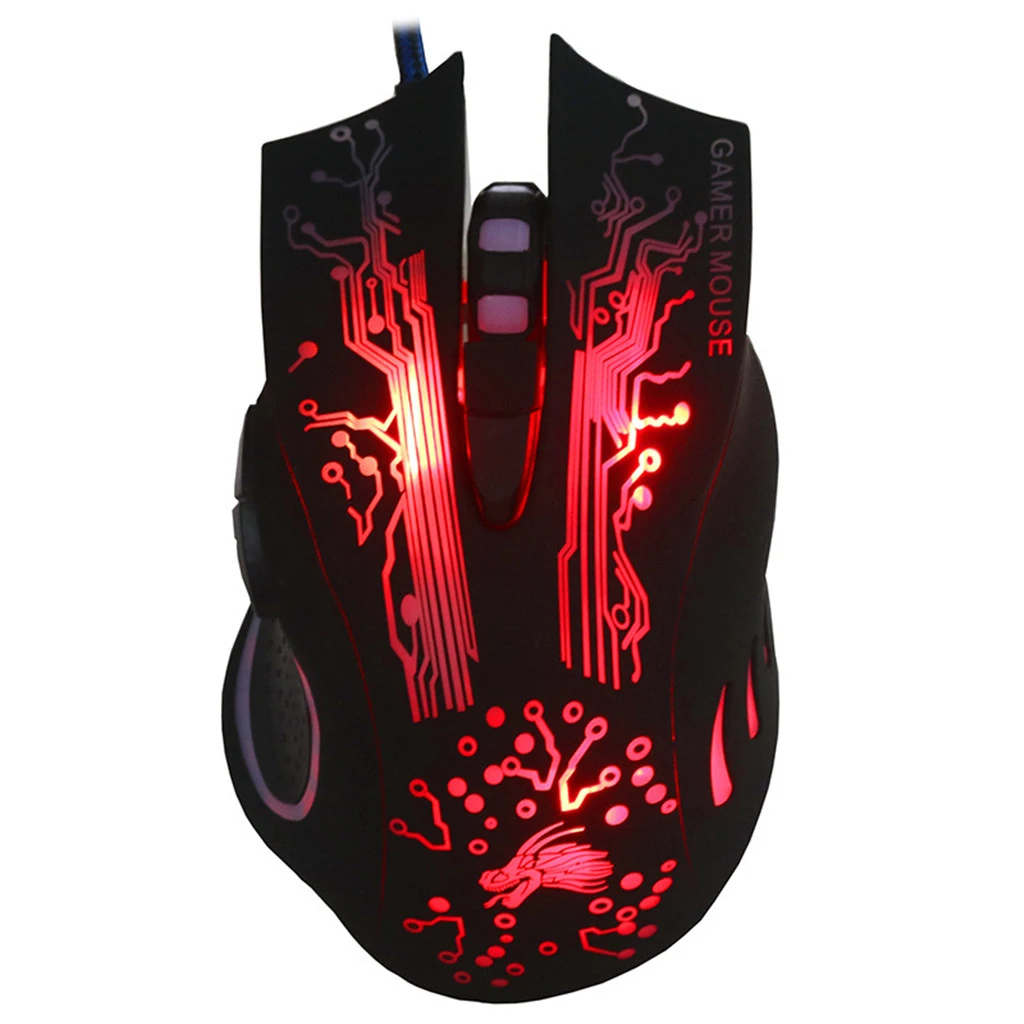 Эргономика Бесшумная Проводная игровая мышь USB оптическая геймерская для ПК