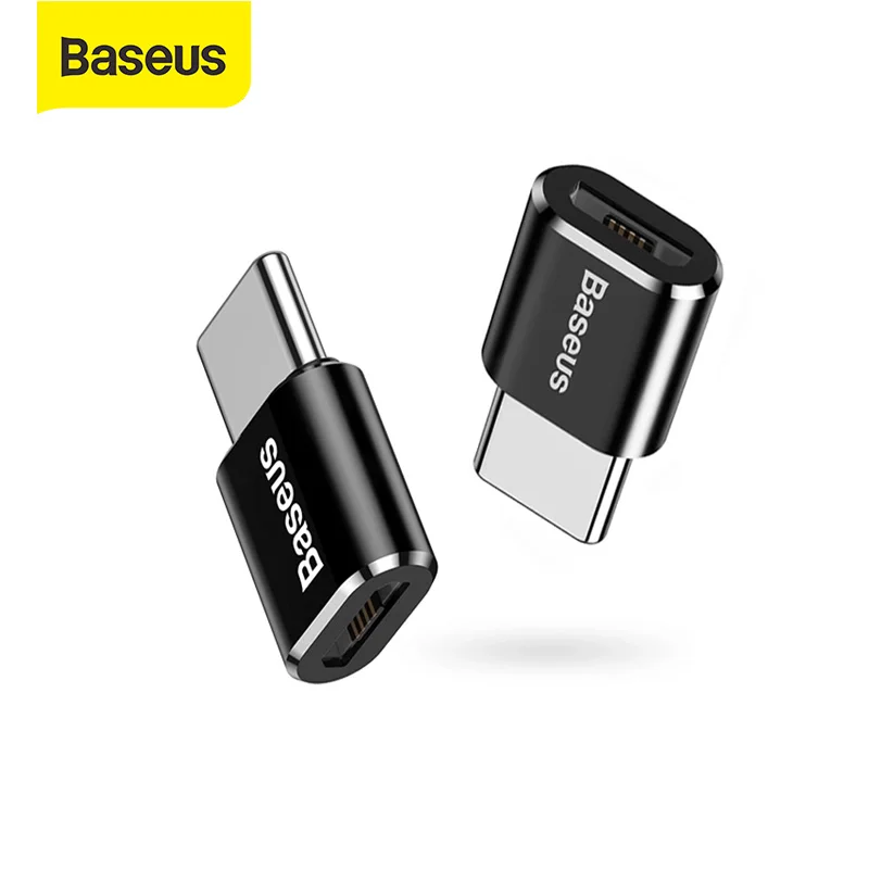 Адаптер USB Type-C OTG Baseus штекер-гнездо Micro преобразователи для передачи данных