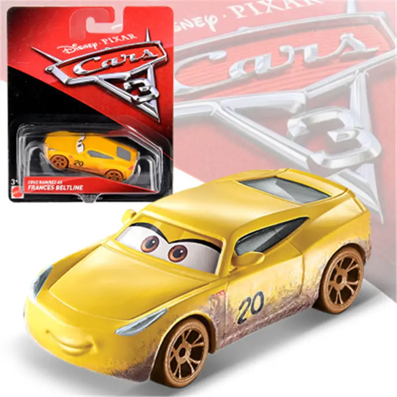 1:55 DIsney Pixar тачки 3 Молния Маккуин Круз Рамирес Специальный выпуск литой