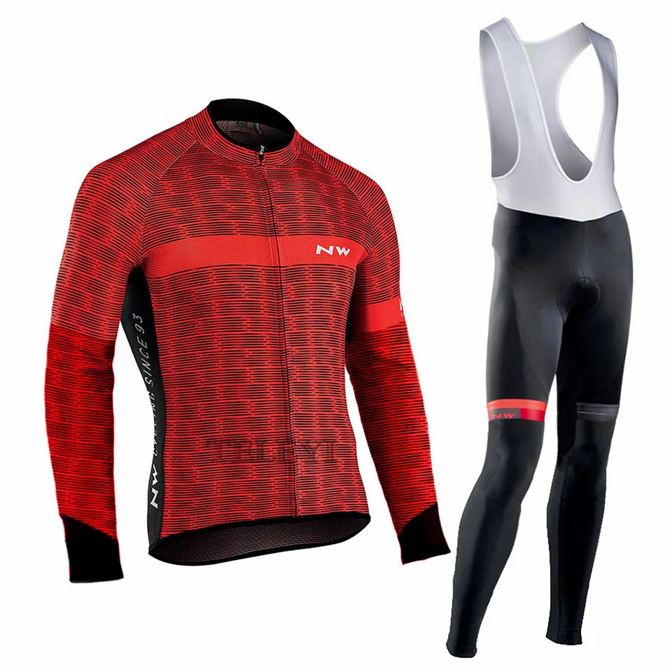 North Wave комплект одежды для велоспорта с длинными рукавами, NW Pro Team Jersey, мужской дышащий костюм, спортивная одежда для езды на горном велосипеде - Цвет: 11