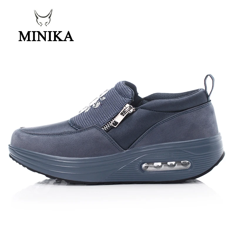 Сникерсы женские уличная спортивная обувь на воздушной подушке молнии мягкие