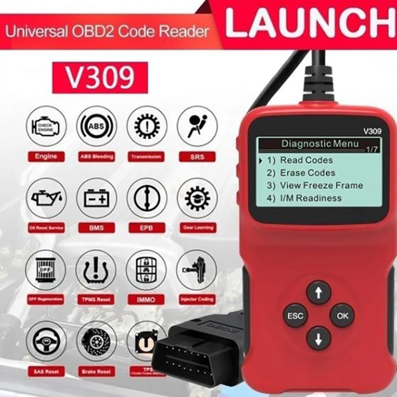 

V309 Eobd Scanner Code Reader Data Tester Automatic Scanning Diagnostic Tool For Citroen Peugeot Renault Automotive Diagnostic T