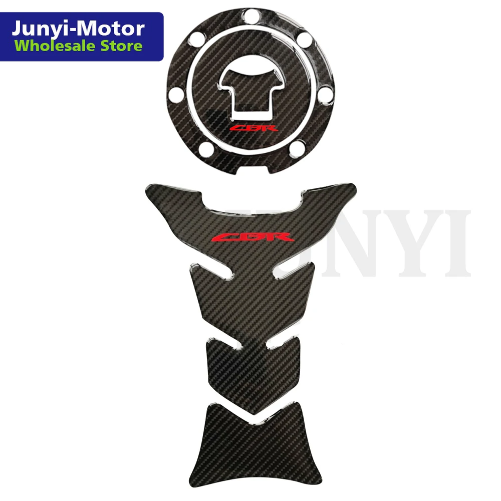For CBR600RR CBR 600 RR 2003 2004 Tank Pad Gas Cap Cover Triple Clamp Yoke Sticker Protector Carbon Fiber Motorcycle Guard Decal |