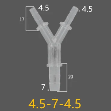 Пластиковые редукционные Y-образные тройники для труб Pixiuonline 2 шт.