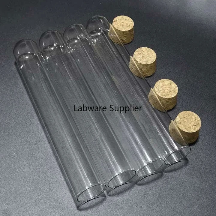 

10pcs/lot 30x300mm Transparent Glass Round Bottom 180ml Test Tubes with Cork Stopper for Laboratory Glassware
