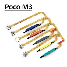 10Pcs/Lot, New For Xiaomi Poco M3 Fingerprint Sensor Home Return Key Menu Button Flex Ribbon Cable