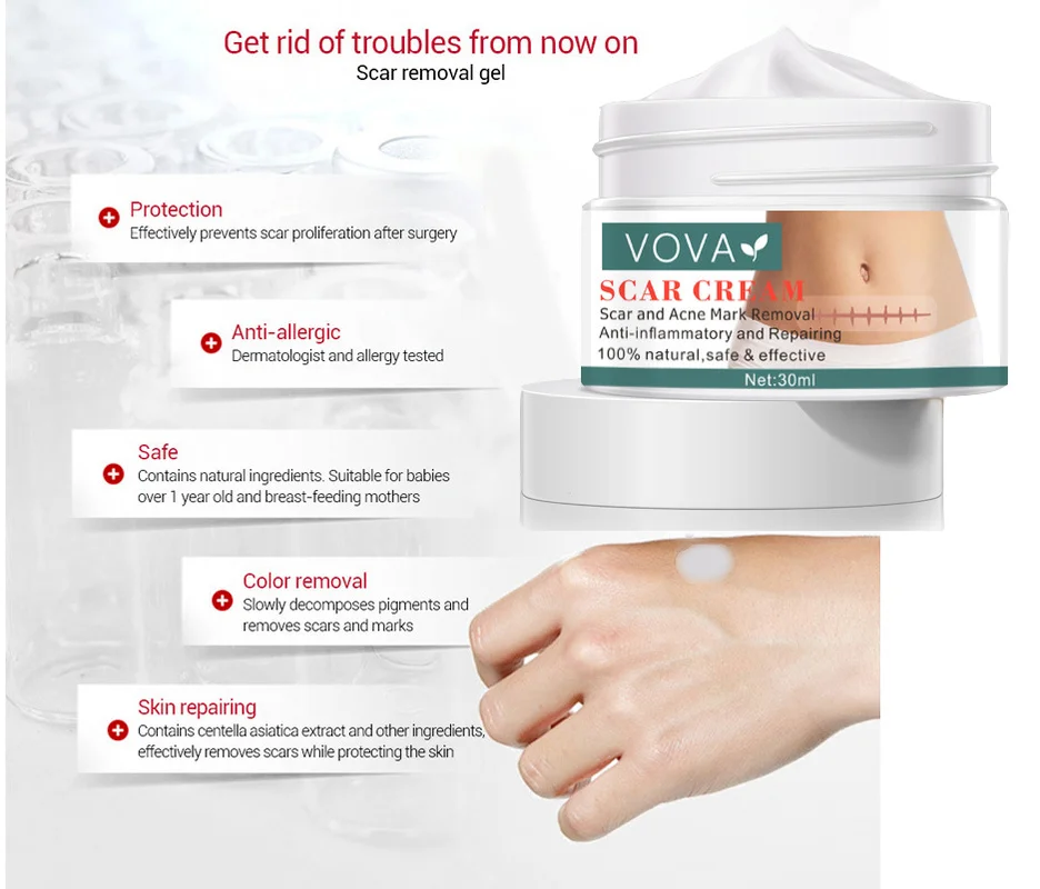 

Acne Scar Removal Cream Pimples Stretch Marks Face Cream Remove Acne Smoothing Whitening Moisturizing Body Skin Care 30g