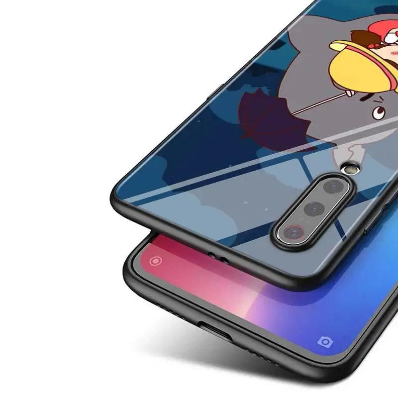

Anime Totoro Ghibli Spirited For Xiaomi Mi Note 10 Ultra 5G 9 SE 8 A3 A2 A1 Poco M2 Pro Play F1 Lite 5G Bright Black Phone Case