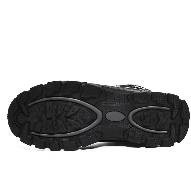 

New Winter Men Keep Warm Plush Snow Boots Men Casual Shoes Waterproof Work Shoes Outdoor Men Lace-Up Ankle Boots Big Size 39-48