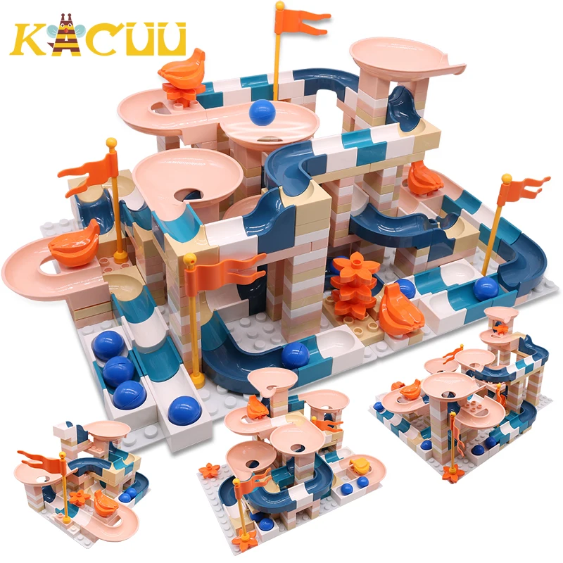 Детский конструктор Marble Race Run Классический большого размера подарок для