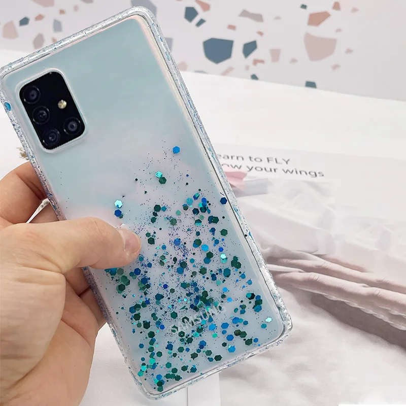 

glitter for xiaomi redmi note 10 pro case K40 Pro Note 9 Power 9a 9c 10s Pro Poco F3 F2 Note 9s poco x3 transparent Soft Cover