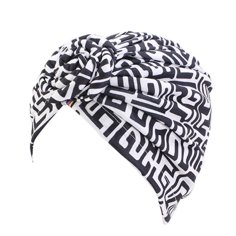 

Hair Cap African Pattern Flower Turban Muslim Women Headscarf Headwrap Ladies Chemo Bandanas Accessories Styling Hair