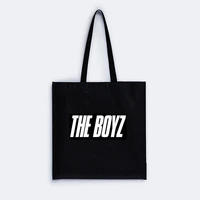 kpop the boyz combination peripheral canvas bag shopping bag handbag drawstring pocket the stealer same style hot sale