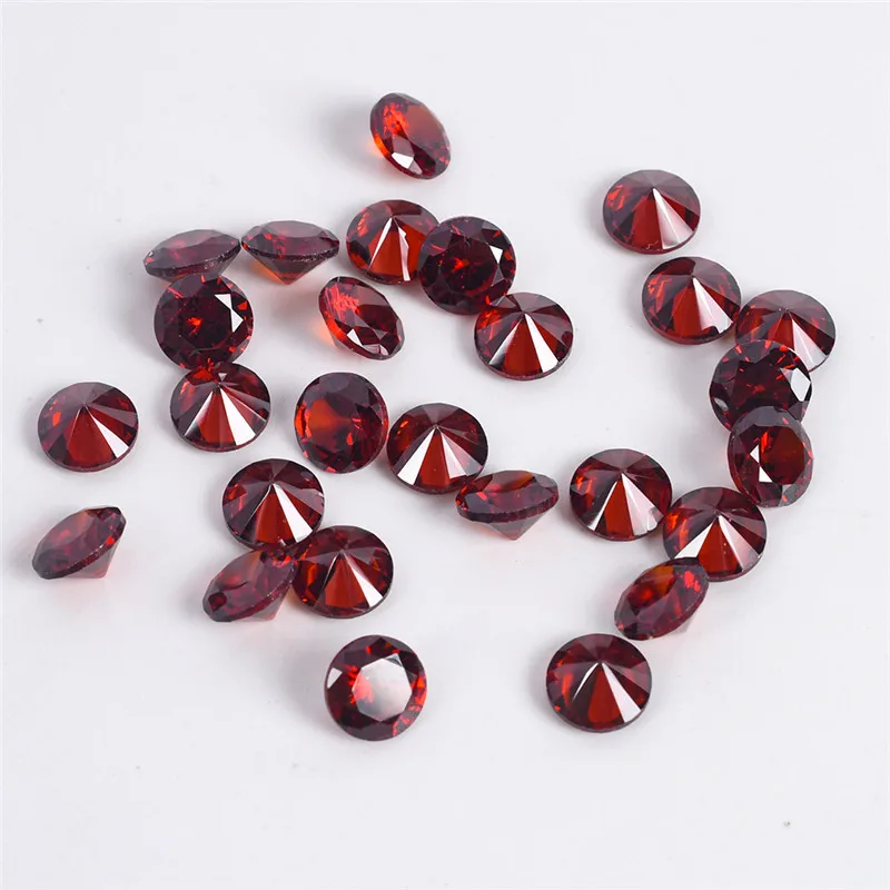 

50 Pcs/Lot 6mm Shiny Cubic Zirconia Loose Beads for Necklace Earrings Bracelet Anklet Colorful DIY Jewelry Making Findings