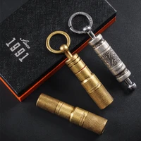 cigar punch vintage bronze cigar cutter puncher drill hole function key pendant stainless steel pocket smoke cigars accessories