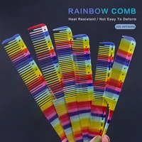 professional barber hair comb rainbow anti static hairdressing tangle comb beauty hairdressing haircut tools for hairdresser