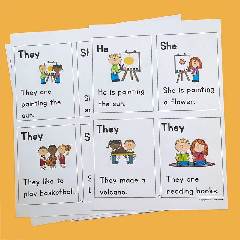 Рабочая тетрадь 21 шт./компл. местоимения-это слова которые занимают место