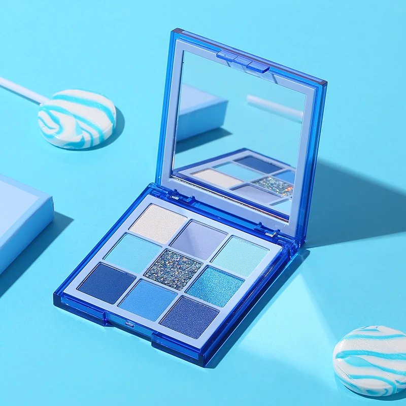 

Тени для век, 9 цветов, оранжевый, синий, фиолетовый, золотой, красный цвет