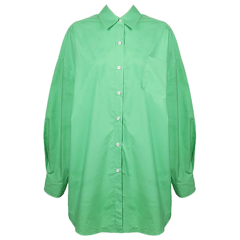 

Spring and Autumn Idle Style Retro Hong Kong Style Chic Korean Style Loose Bottom Missing Polo Collar Shirt Dress Young