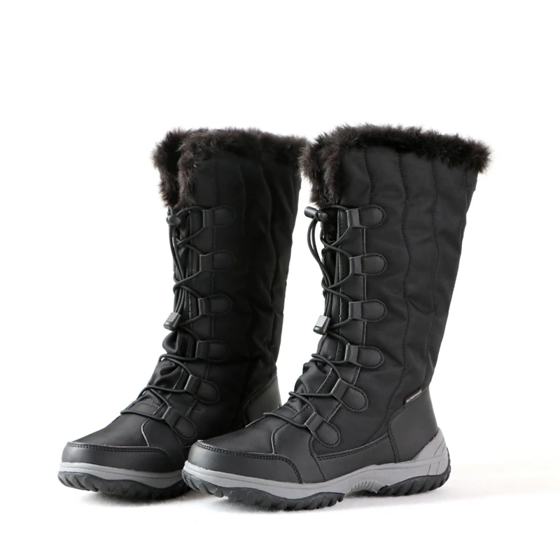 Лидер продаж мягкие женские зимние сапоги водонепроницаемые Цвет Черный|Зимние