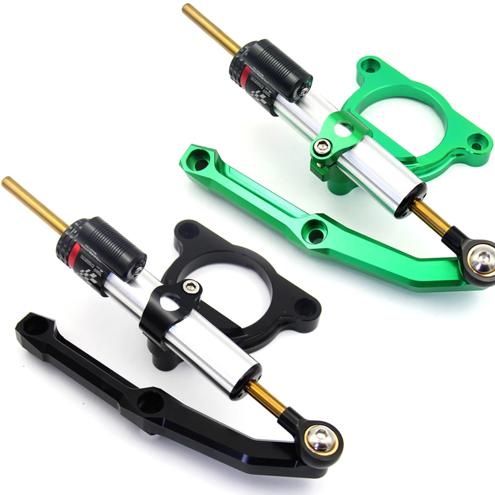 

Motorcycle Full Set CNC Steering Damper Stabilizerlinear Linear Stabilizer Bracket kit For Kawasaki Z800 Z 800 2013-2015 2016 14