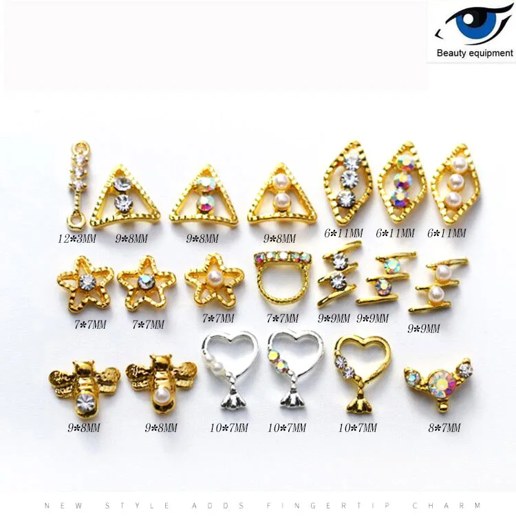 Японский простой дикий гвоздь флэш Алмазный Сплав симфония ногтей алмазный