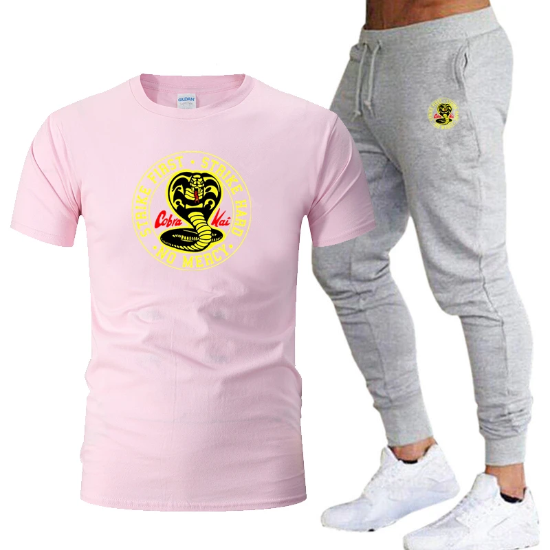 

Cobra KAI men's casual sportswear summer clothing sportswear suit T-shirt men's sportswear sports suit S-2XL