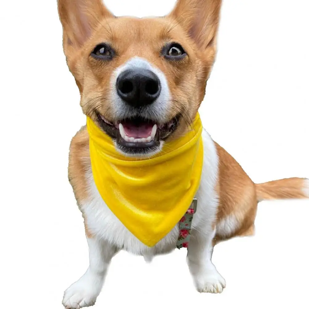 

Pet Saliva Towels Mild to Skin Pet Triangle Bib Exquisite Dress-up Lovely Puppy Cats Triangle Saliva Towels