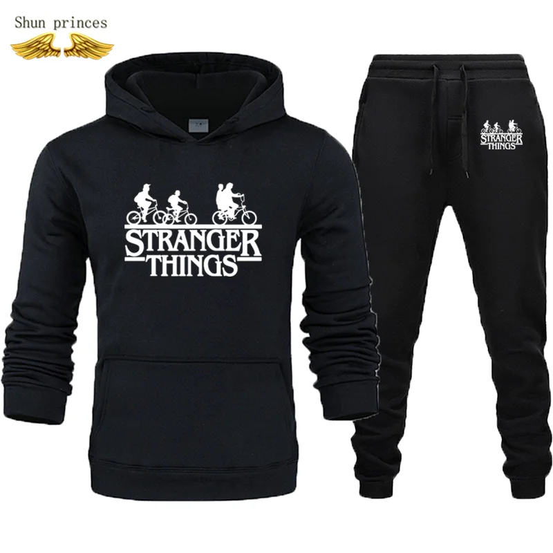 Чудесная сказка белые толстовки спортивные костюмы для мужчин осень/зима + штаны