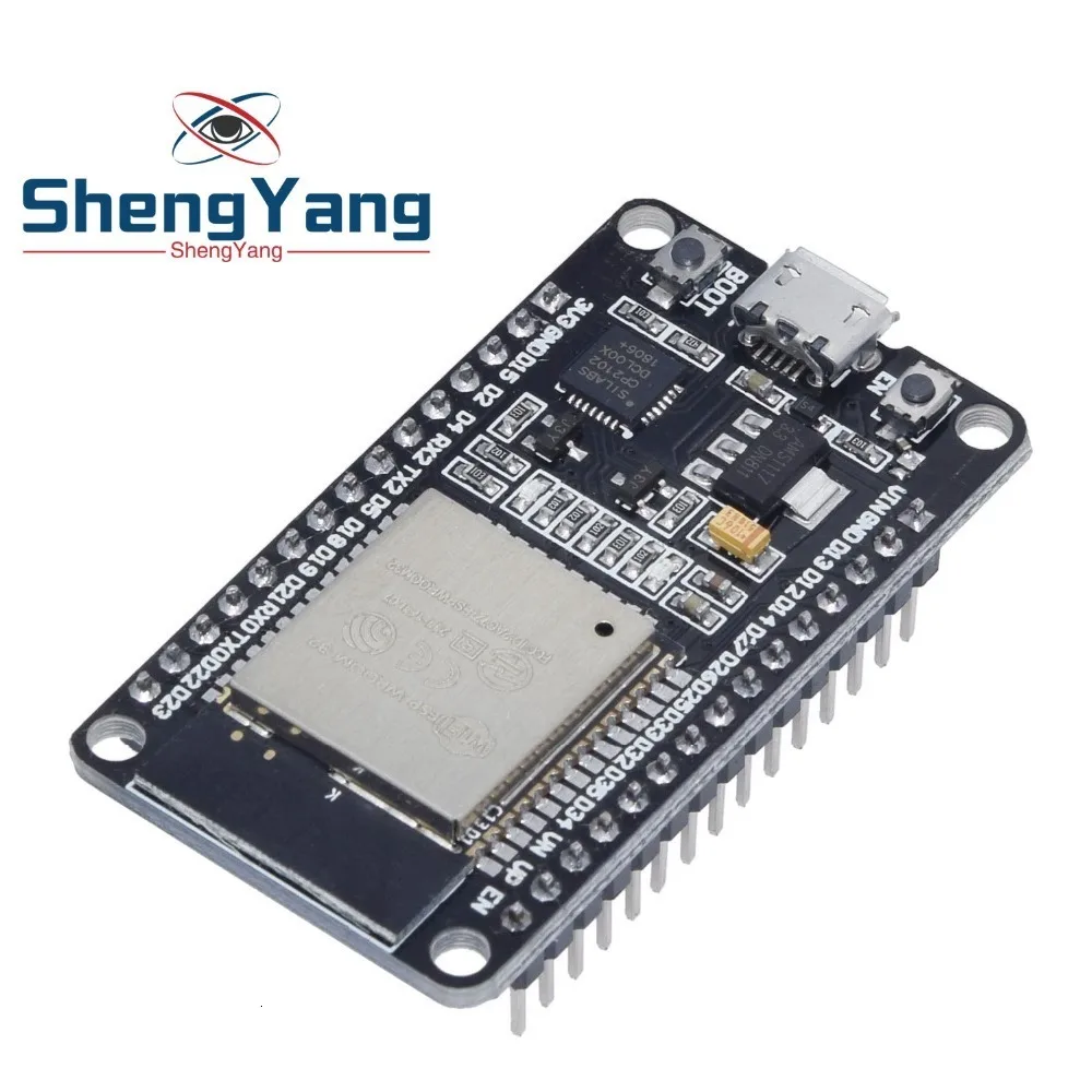 ESP32 ESP-32 ESP32S ESP-32S CP2102 беспроводной WiFi Bluetooth макетная плата Micro USB двухъядерный усилитель мощности фильтрующий модуль